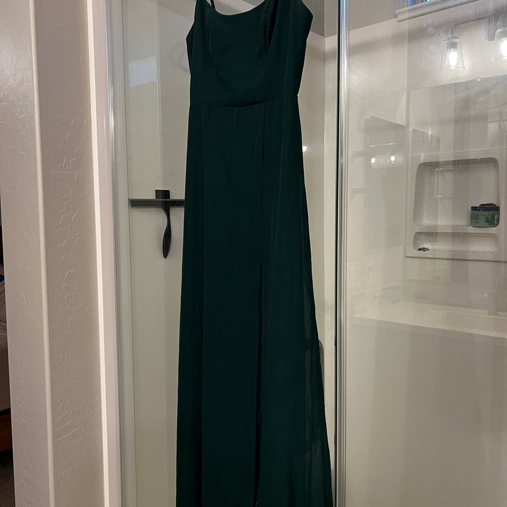 Birdy Grey Black Spaghetti Strap Maxi Gown